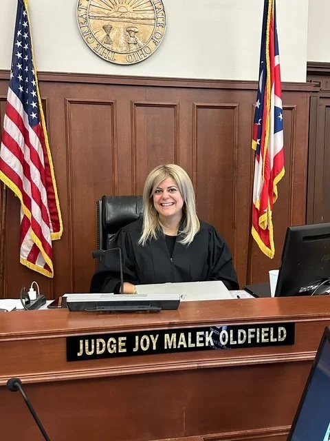 Judge Joy in the courtroom